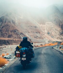 road trips using motorbike